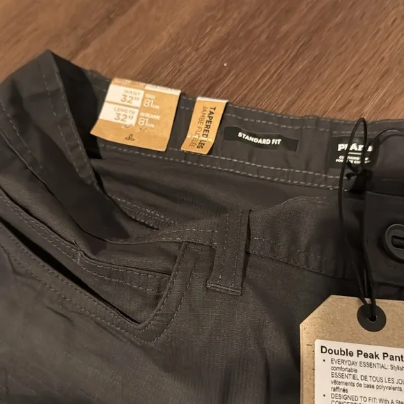 prAna Men's Standard Double Peak E-Waist Short, Charcoal, Large Prana Double Peak Short 10 Inseam Men\u0027s 30 Cargo Green Standard